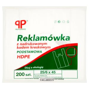 Pp Professional Hdpe worek z dnem 25/6 X 45 200 sztuk