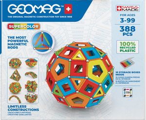 Geomag Magnet-Baukasten Super Color Recycled masterbox 388 Stück