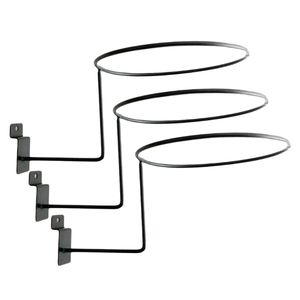 3 Stück Metall Helmhalter Wandhalterung Hut Ball Perücke Rack Kleiderbügel Haken Ständer 02 Größe 02