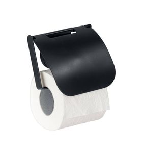 Static-Loc® Plus Toilettenpapierhalter mit Deckel Pavia Schwarz