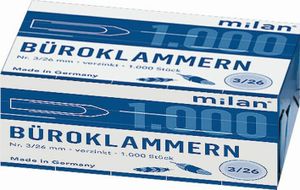 Büroklammern 26 mm, 1000 Stück