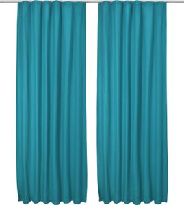 2er Set Beautissu Kräuselband Vorhang Amelie Luna thermo 140x245cm