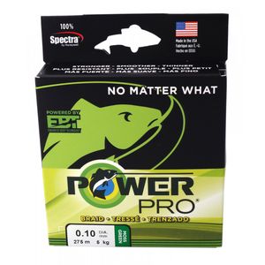 POWERPRO Classic, 135m, 0,06mm, 3kg / 6,61lbs, moosgrün, Geflochtene Angelschnüre, PPBI13506MG