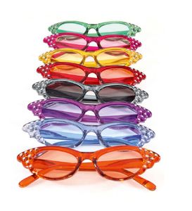 O47562-18 rot Damen Herren Hippie Brille Spaßbrille