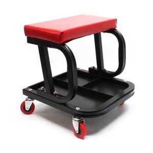 Dielenská stolička Montážna stolička Dielenský vozík Dielenské sedadlo mobilné s podnosom na náradie