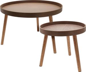 Zestaw stolików kawowych w dwóch rozmiarach, Ø 60 cm, Ø 38 cm