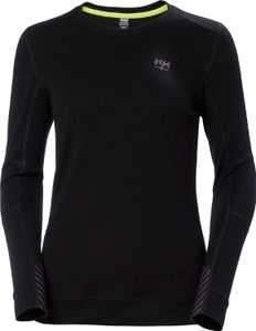 Helly Hansen Damen Rundhals-Pullover W HH LIFA MERINO CREWNECK 75209, Farbe:black, Größe:M