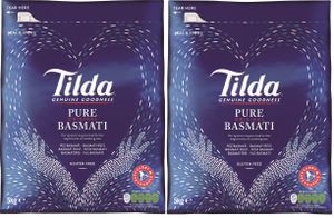 Doppelpack TILDA Pure Basmati (2x 5kg) | Basmati Reis | Basmatireis | Pure Original Basmati KV