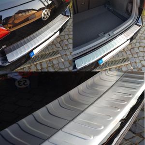 Edelstahl Ladekantenschutz Silber matt VW Tiguan II 01. 2016- Stoßstangen Schutz