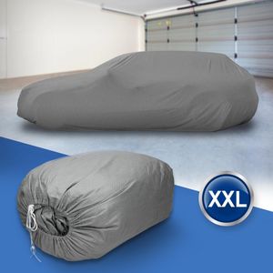 ECD Nemecko poťah na auto kombi 3-vrstvový, veľkosť XXL - 535x180x132 cm, sivý, z mikrovlákien, priedušný, nepremokavý, prachotesný, UV ochrana, plachta na auto garážová ochranná plachta