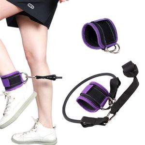Fußschlaufen Kabelzug Gepolstert, Ankle Straps, Handgelenk  für Cable Machine Fitness Training Fußmanschetten Gym Gesäß Beintraining，lila