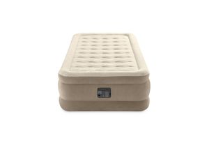 Intex Luftmatratze - Ultra Plush - 1-Person - 99x191x46 cm (BxLxH) - Beige - Eingebaute Motorpumpe