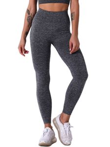 Frauen Einfarbig Enge Leggings Workout Sport Yogahosen,Farbe: Dunkelgrau,Größe:M