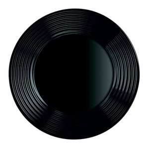 Tafelservice Harena Elegant und raffiniert schwarz Teller Schale Set 19-Stück LUMINARC