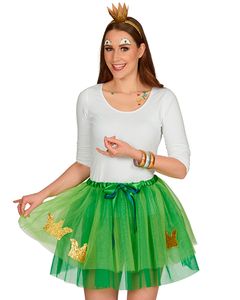Froschkönig Kostüm Tutu Petticoat Rock für Damen - 414007 - 45cm | Grün