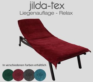 jilda-tex Schonbezug für Gartenliege (Rot) 80x200 cm