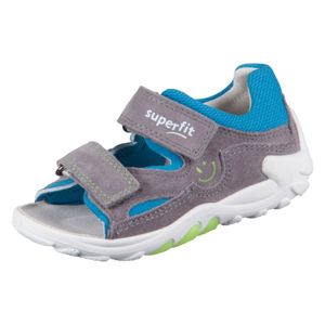 Superfit Flow Kinderschuhe Jungen Sandalen Minilette Grau Freizeit, Schuhgröße:25 EU