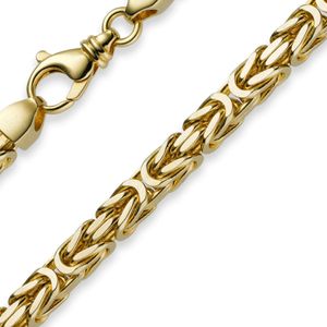7mm Königskette aus 585 Gold Gelbgold Kette Halskette 70cm Herren