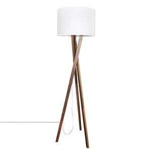 Od Rydens Vega Stojacia lampa z orechového dreva 1x E27 Káblový spínač 45x45x160cm