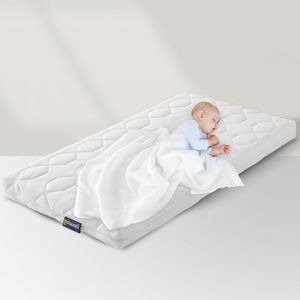 Gowoll Baby Matratze 70 x 160 cm Kaltschaummatratze für Babybett Kinderbett Hausbett und Reisebett mit waschbarem Bezug (Wave Baby)