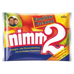Storck Nimm2 Fruchtbonbons mit flüssiger Füllung und Vitaminen 429g