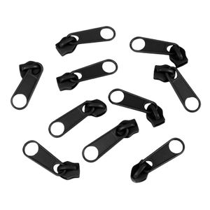 10 Schieber Reißverschluss Zipper für Endlosreißverschluss 3mm, mehr als 70 Farben, Farbe:schwarz