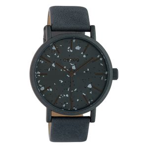 Oozoo Damen Armbanduhr Timepieces Analog Leder dunkelgrau UOC10413