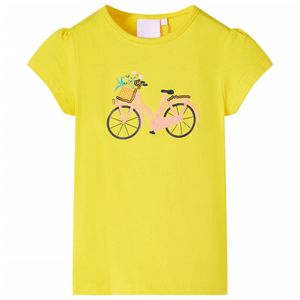 vidaXL Detské tričko žlté 92