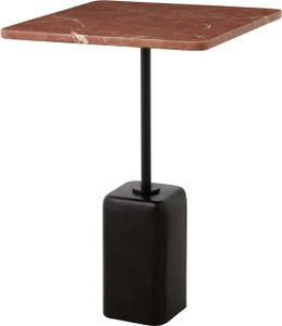 FURNLUX Beistelltisch Chao Rot Und Schwarz 40cm / Hauptfarbe: Rot / Abmessungen: 40 x 40 x 57 cm