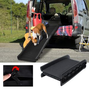 LZQ Auto Dog Ramp Skládací schody pro psy Dog Car Ramp Protiskluzová rampa do kufru auta 156 x 40 x 9 cm, nosnost až 90 kg, snadno přenosná