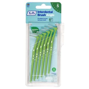 TePe Angle Interdentalbürsten 6 Stück Packung grün 0,8mm