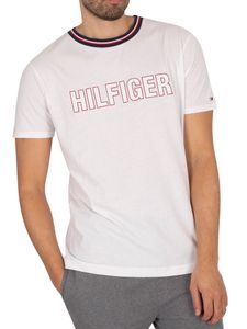 Tommy Hilfiger Herren Lounge Grafik T-Shirt, Weiß S
