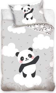 Detská posteľná bielizeň Carbotex medvedík panda 100x135 cm