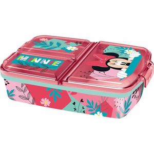 Lunchbox mit Fächern Minnie Mouse 19,5 x 16,5 x 6,7 cm Polypropylen