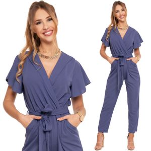 Dámský jednodílný overal Moraj Clubwear casual long 2200-001, Barva: modrá, Velikost: 2XL