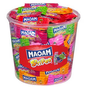 Maoam Mini Stripes Kaubonbonstreifen köstlich fruchtig 1050g