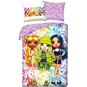 Rainbow High Bettbezug Girl Club - Single - 140 x 200 cm - Baumwolle