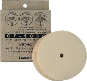 Hario Papierfilter für Coffee Syphon TCA/NXA/SCA - 100 Stück, CF-103E
