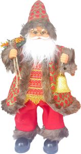 Elektrisches tanzendes Weihnachtsmann-Spielzeug, batteriebetrieben, stehend, singend, Plüsch-Weihnachtsmann-Puppe, Schreibtisch-Dekoration, Weihnachtsmann-Ornament, Partyzubehör