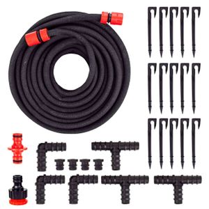 Grafner® 30m Bewässerungsschlauch mit Perlfunktion im Set Perlregner Perlschlauch Tropfschlauch