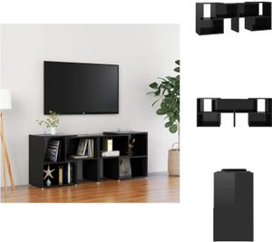 vidaXL TV-Schrank Hochglanz-Schwarz 104x30x52cm Holzwerkstoff -  TV-Möbel