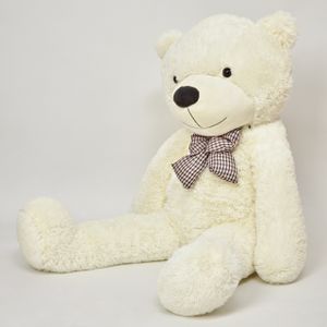 Lumaland Riesen XXL Teddybär mit Knopfaugen 120 cm Beige