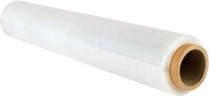 V1 Trade Stretchfolie - Transparent - 23 Mikrometer Dick - Rolle 150 Meter Lang und 500 mm Breit - Reißfeste Durchsichtige Folie Zum Packaging - Schutzfolie Für Möbel