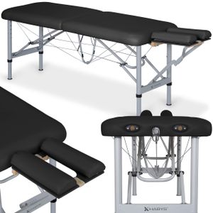 Habys Massageliege Chiro Ultralux 19 | Klappbar  Mobile | Höhenverstellbar  Tragebares | Aluminium Schwarz