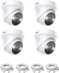 ZOSI 4X 5MP PoE IP Überwachungskamera Aussen, Zusatzkamera mit Spotlight PoE NVR System, Personen-/Fahrzeugerkennung