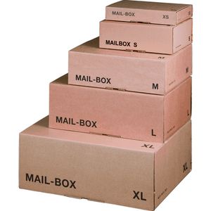 smartboxpro Paket-Versandkarton MAIL BOX, Größe: L, braun