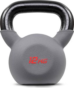 Hop-Sport Činka Kettlebell | Liatinová činka 12kg | Hojdacia činka | Ergonomická rukoväť
