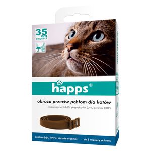 Flohschutzhalsband für Katzen Halsband gegen Flöhe Happs 35cm Wasserdicht