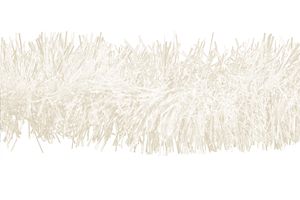 Weihnachtsgirlande Lametta 10cm, 3 Meter, Farbauswahl:weiß