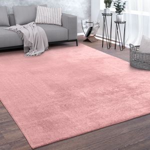 Teppich, Kurzflor-Teppich Für Wohnzimmer, Super Soft, Weich, Waschbar, In Rosa, Grösse:120x170 cm